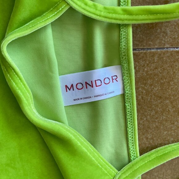 Brat Green Velour Tank Top - Picture 3 of 3